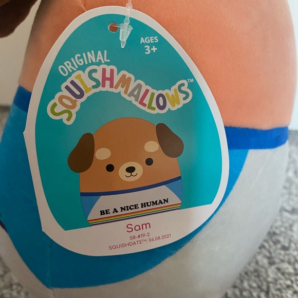 Sam the Dog 8in Squishmallow - Picture 2 of 2